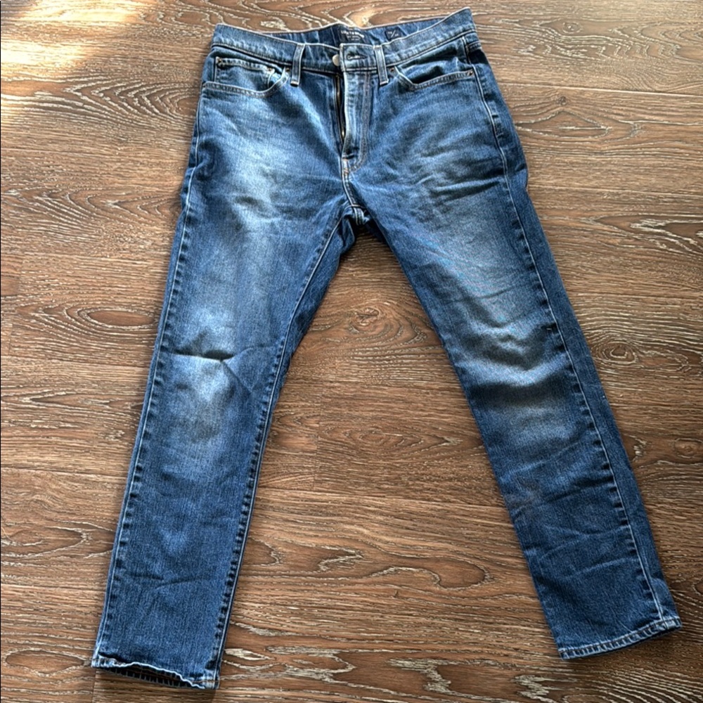 Mens Lucky Brand Blue Slim Distressed Jeans